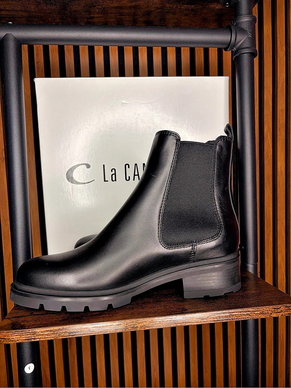 La Canadienne Cye City Dry Waterproof Chelsea Boot Black Ankle Boots US 6.5M